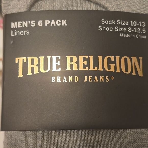 True Religion Horseshoe Logo 6-PK Liners - Picture 6 of 6
